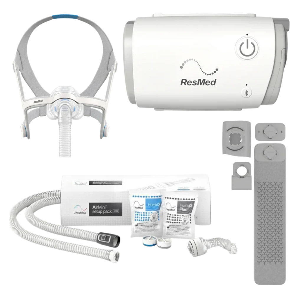 ResMed AirMini CPAP Machine, Mask & Mount System Package